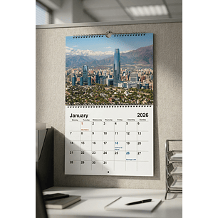 CALENDARIO DE PARED CON LAMINAS