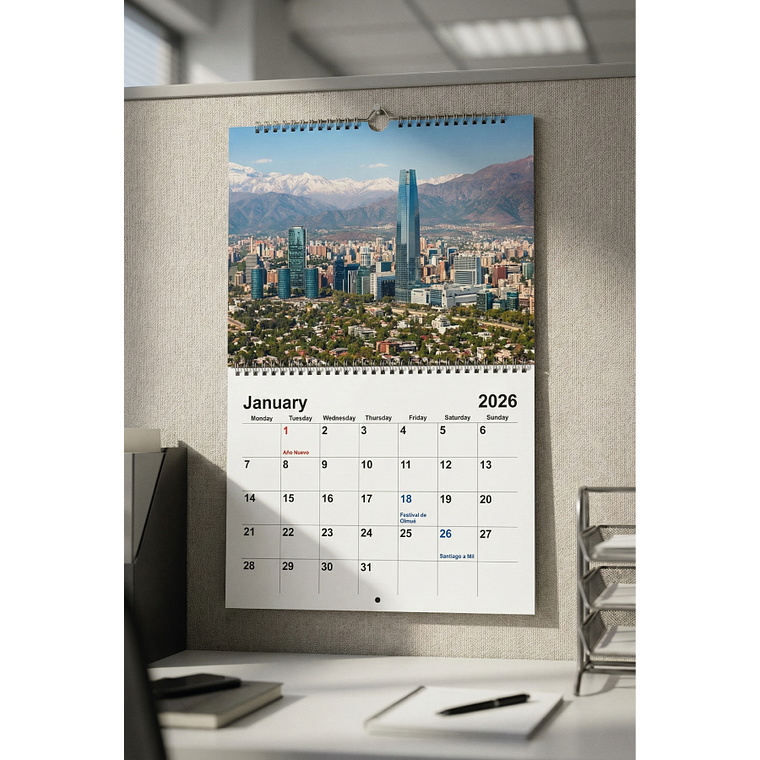 CALENDARIO DE PARED CON LAMINAS 2