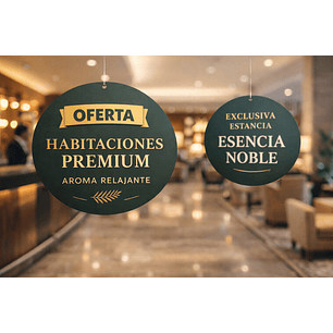 CARTEL COLGANTE CIRCULAR