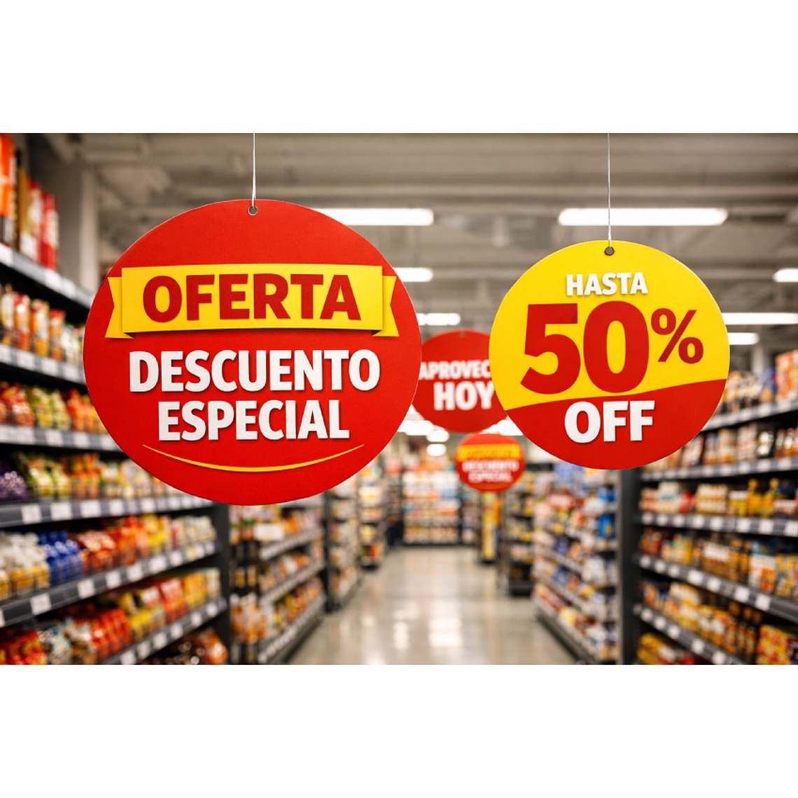 CARTEL COLGANTE CIRCULAR 2