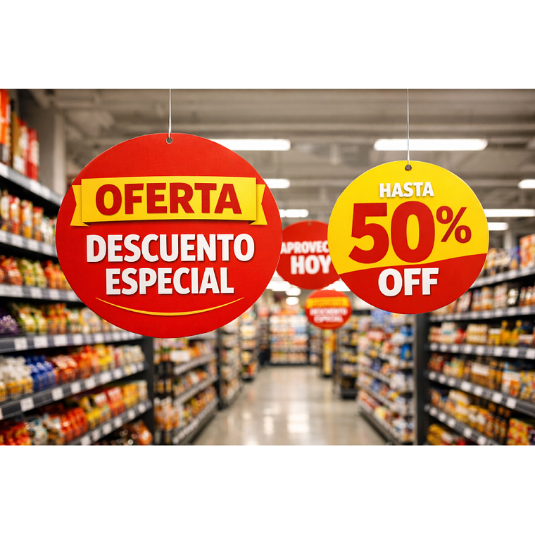 CARTEL COLGANTE CIRCULAR 2