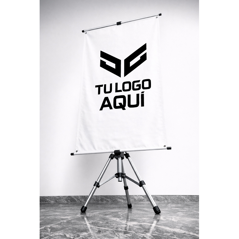 PENDÓN ATRIL TRIPODE TELA PVC 2