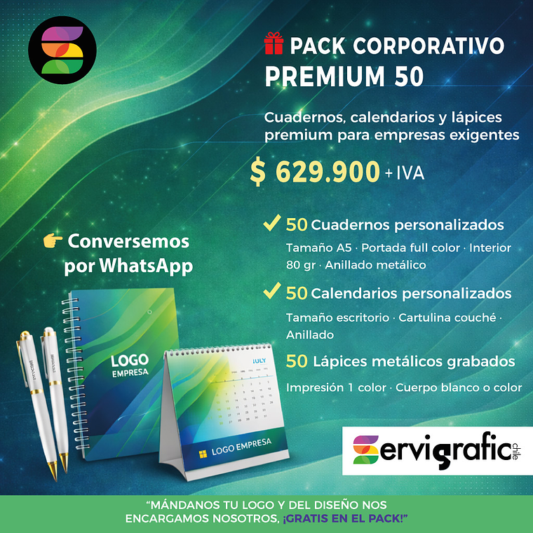 PACK CORPORATIVO PREMIUM 50 1