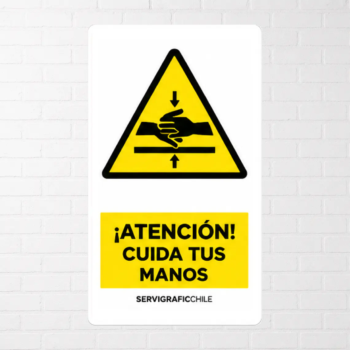 Señalética Atención Cuida tus Manos 1