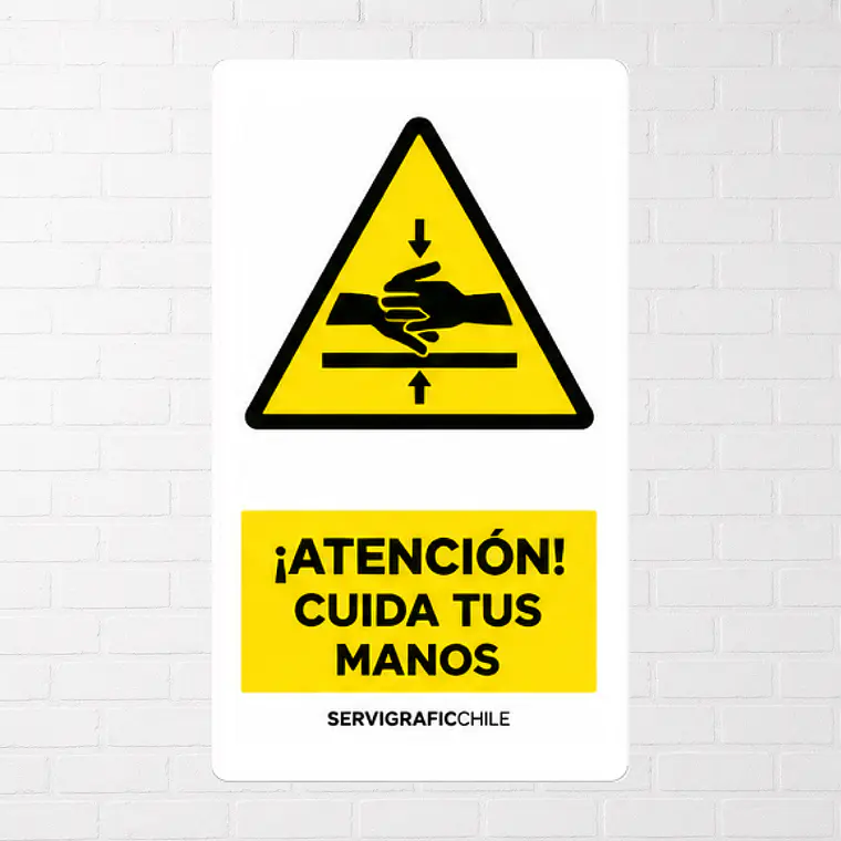 Señalética Atención Cuida tus Manos 1