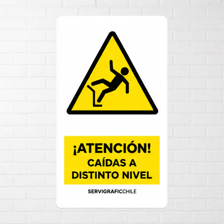 Señalética Atención Caída a Distinto Nivel 1