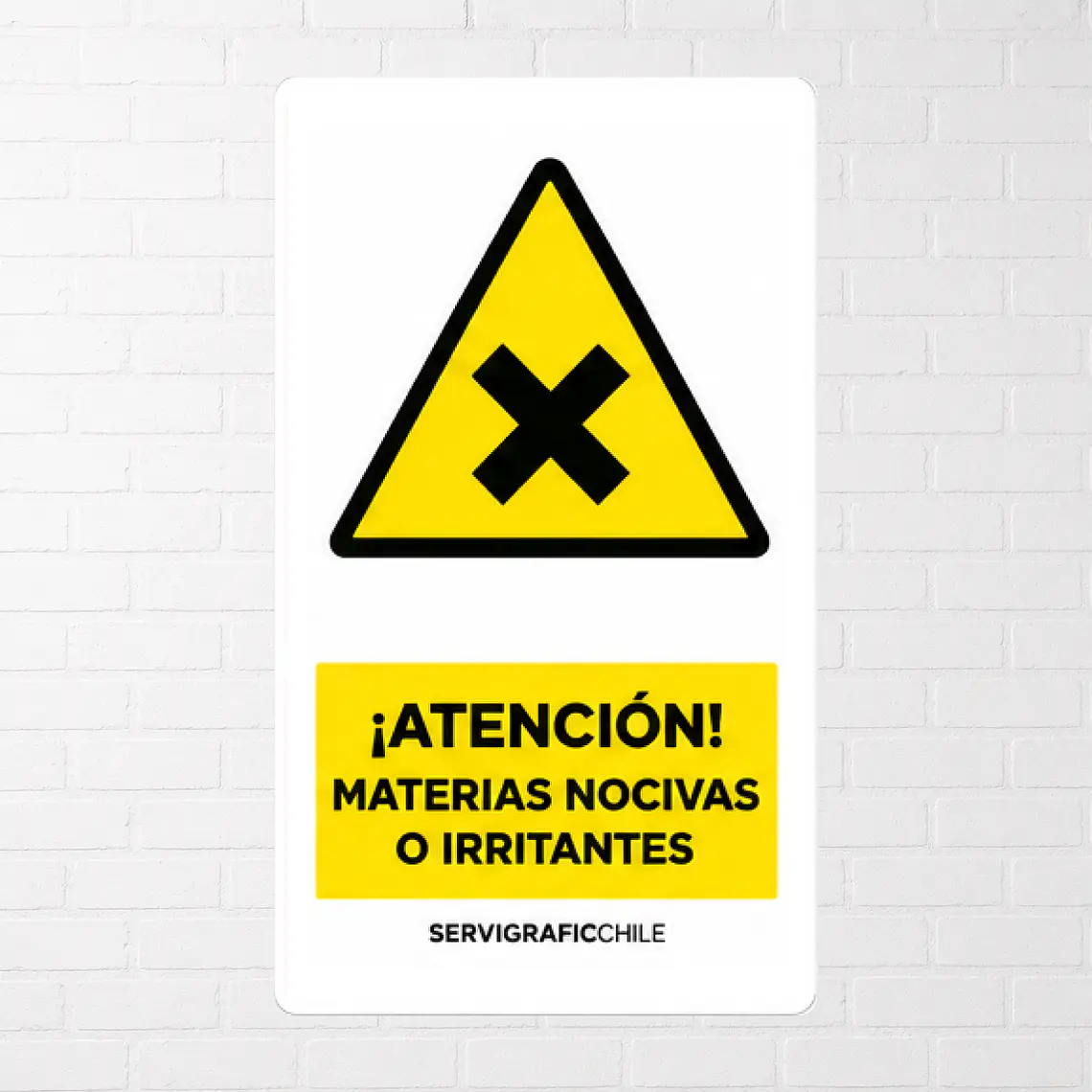 Señalética Atención Materias Nocivas o Irritantes 1