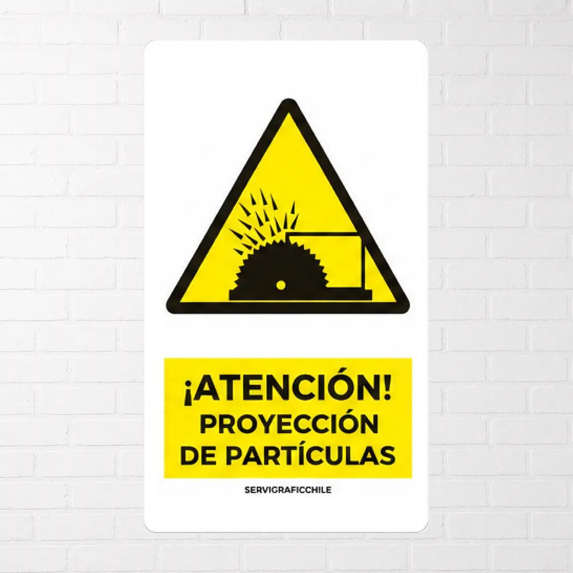 Señalética Atención Proyección de Partículas 1