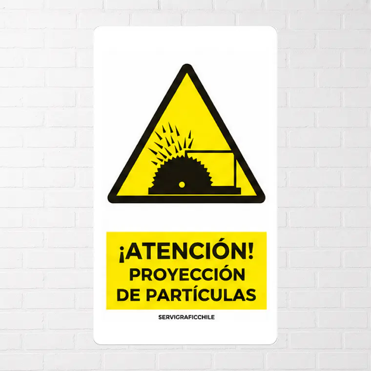 Señalética Atención Proyección de Partículas 1