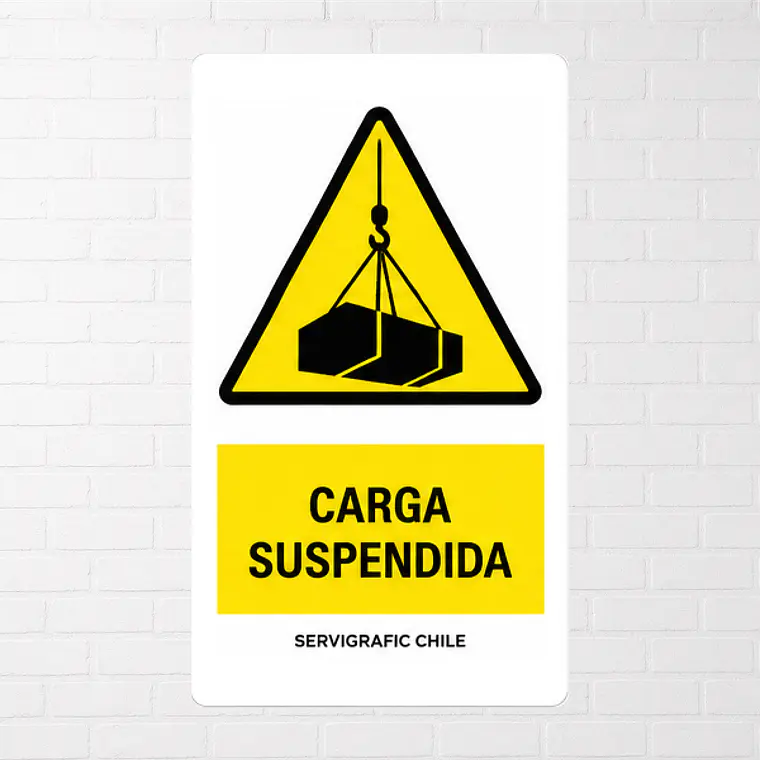 Señalética Carga Suspendida 1