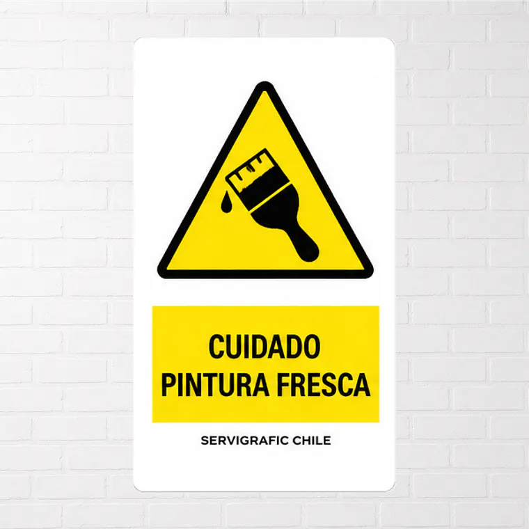 Señalética Cuidado Pintura Fresca 1