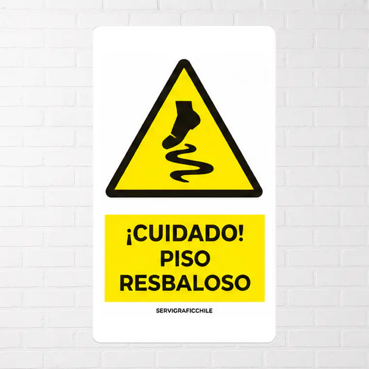 Señalética Cuidado Piso Resbaloso 1