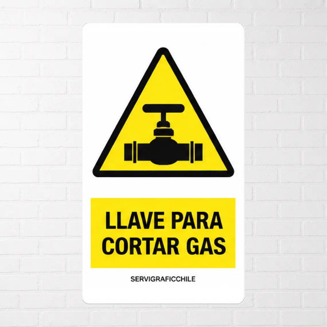 Señalética Llave Para Cortar Gas 1