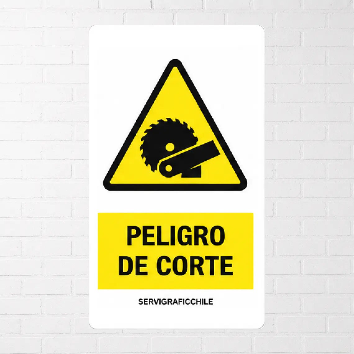 Señalética Peligro de Corte 1