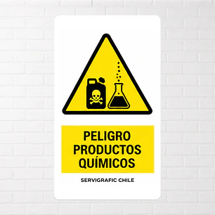 Señalética Peligro Productos Químicos