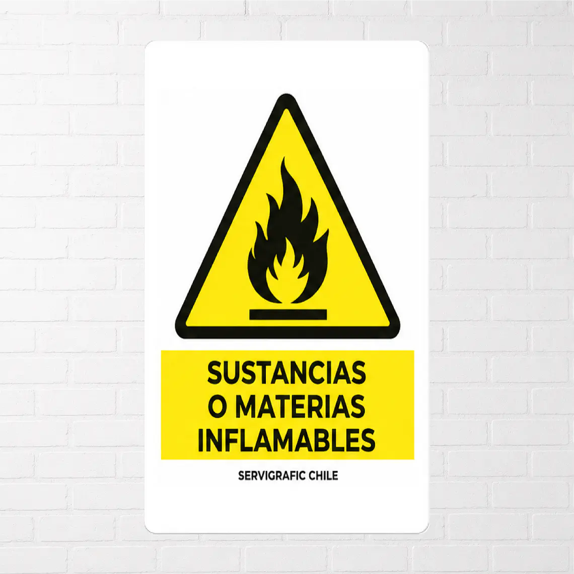 Señalética Sustancias o Materias Inflamables 1