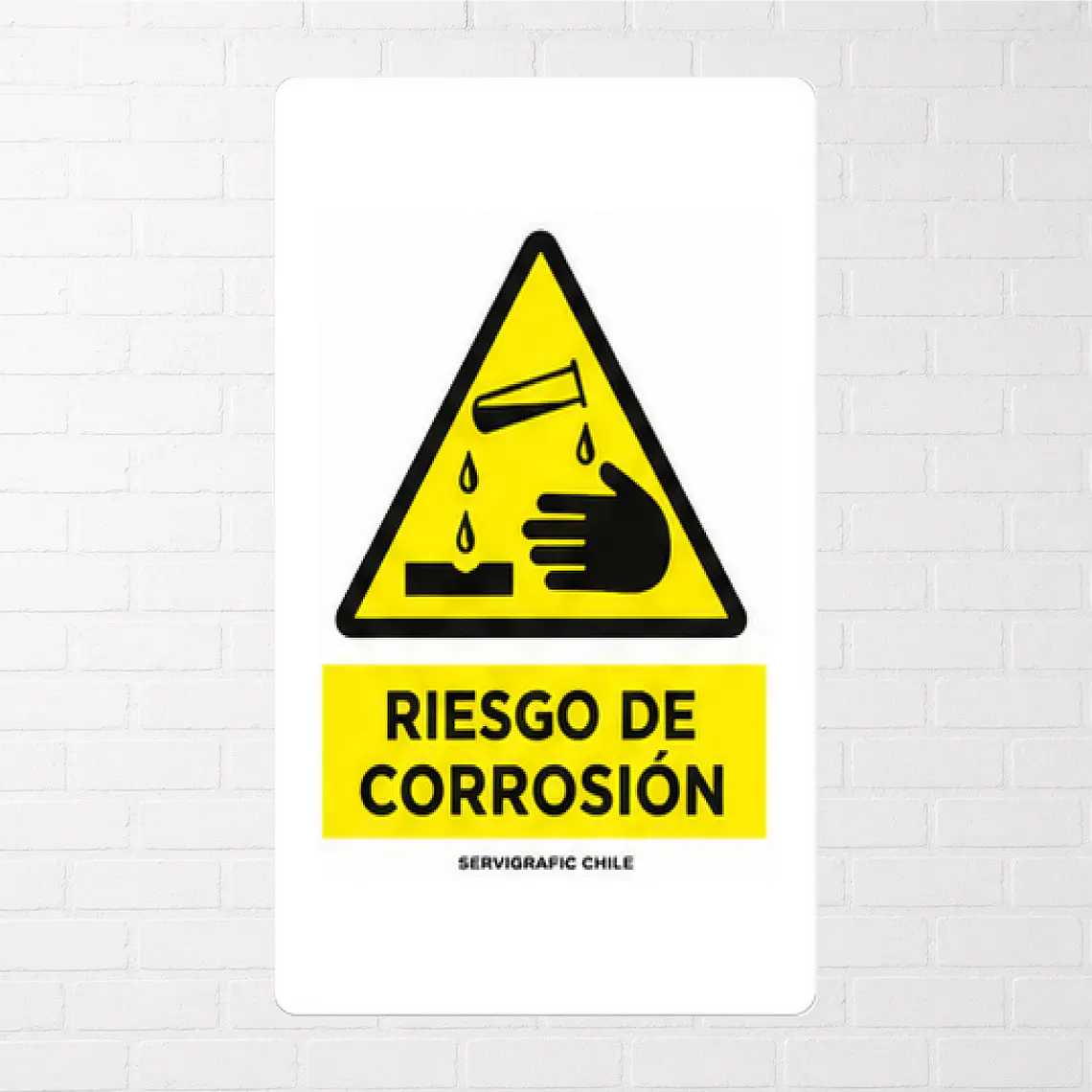 Señalética Riesgo de Corrosión 1