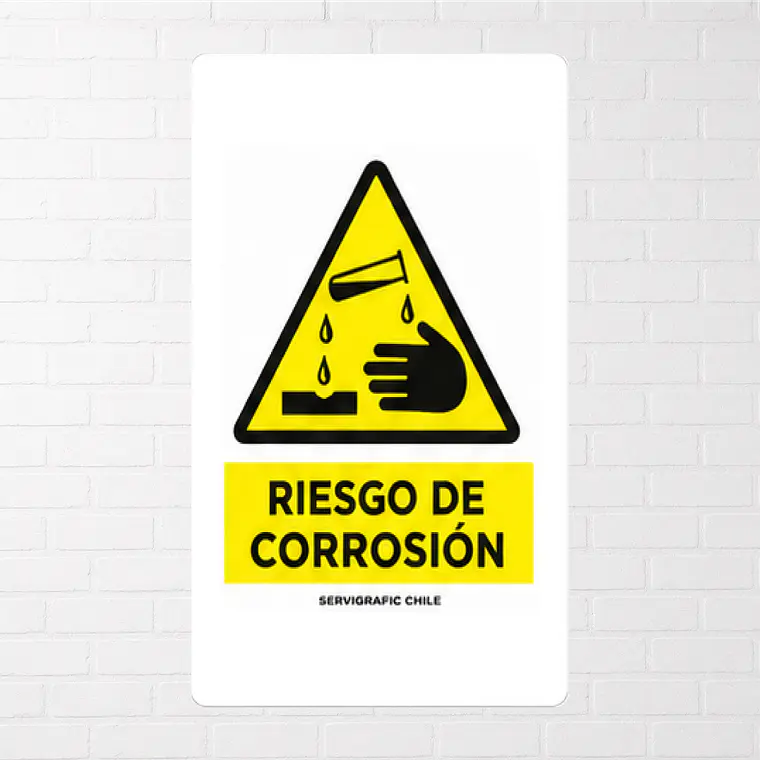 Señalética Riesgo de Corrosión 1