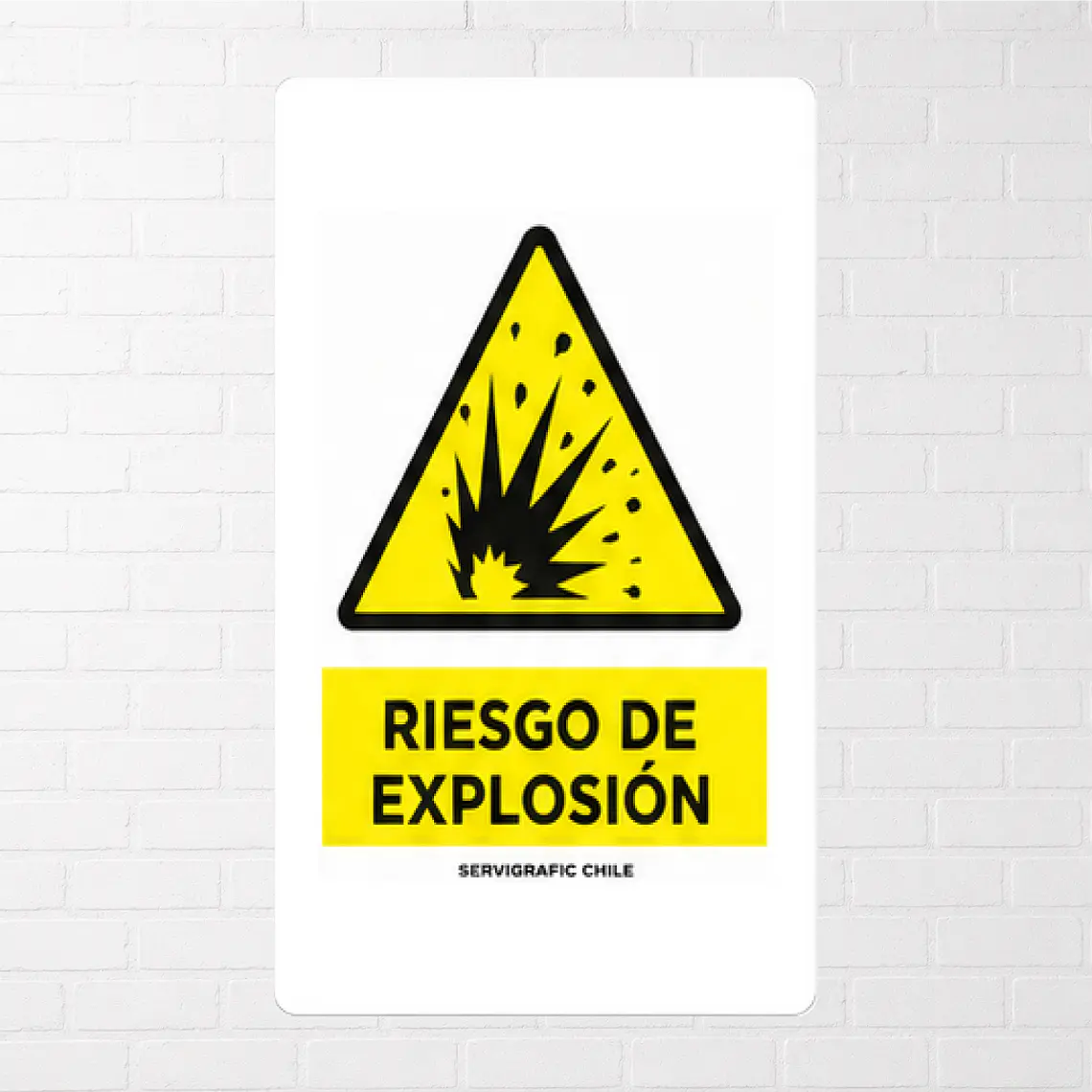 Señalética Riesgo de Explosión 1