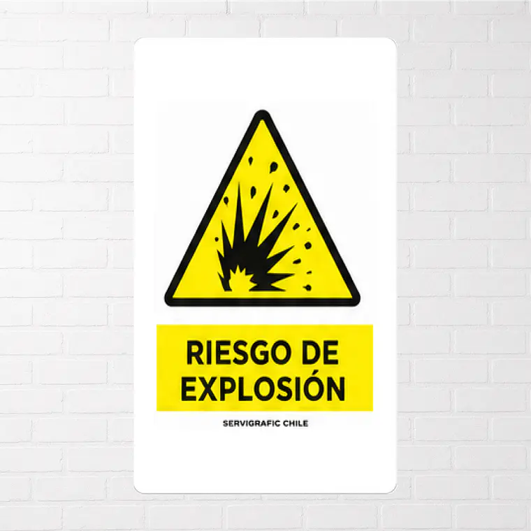 Señalética Riesgo de Explosión 1