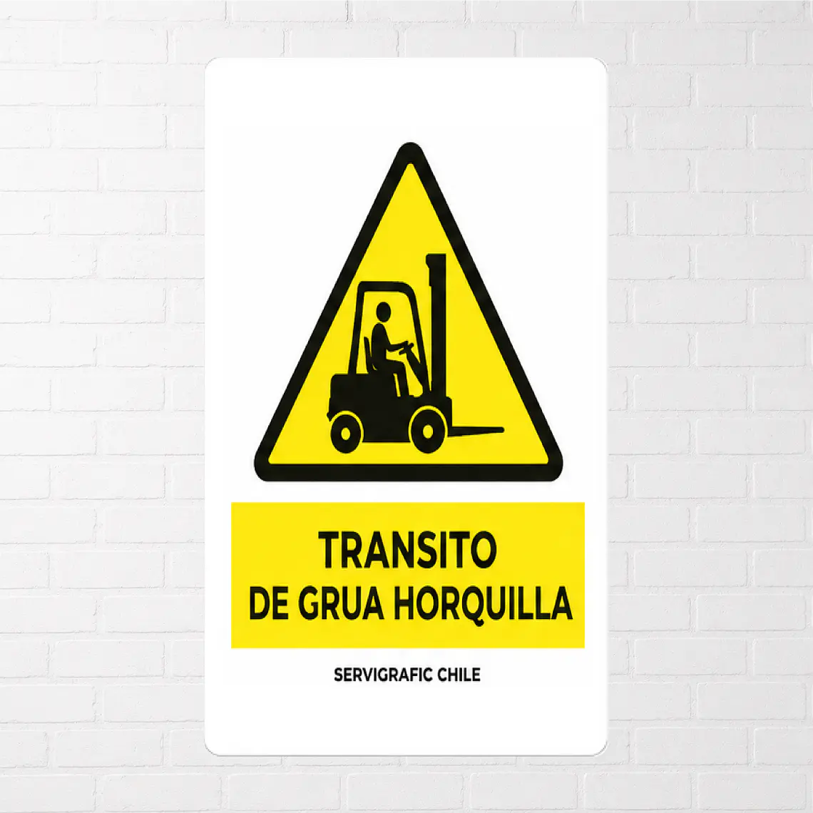 Señalética Tránsito de Grúa Horquilla 1