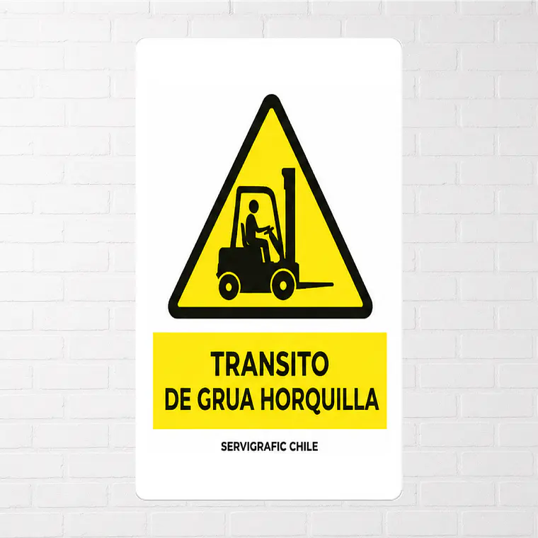 Señalética Tránsito de Grúa Horquilla 1