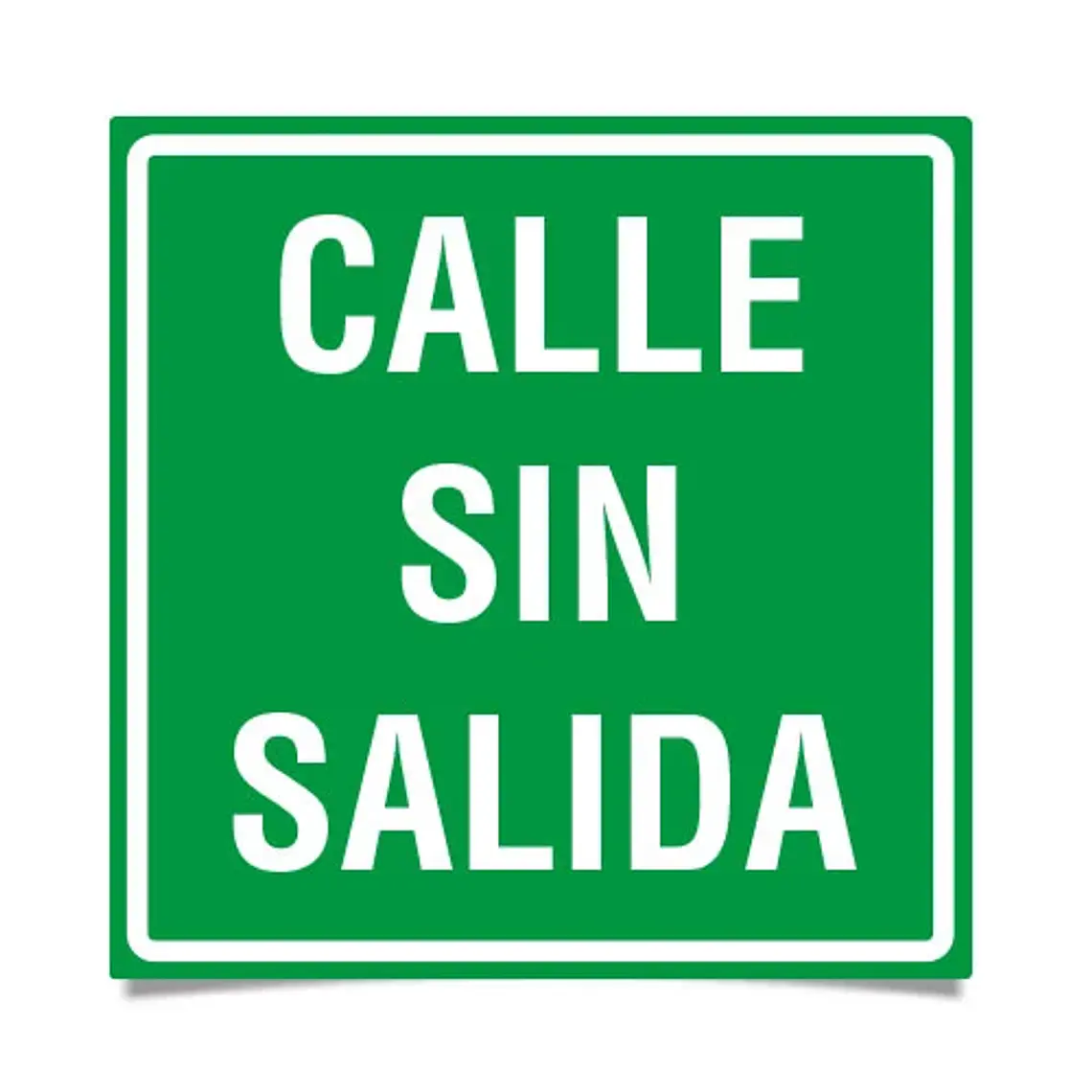 Señalética Calle Sin Salida 1