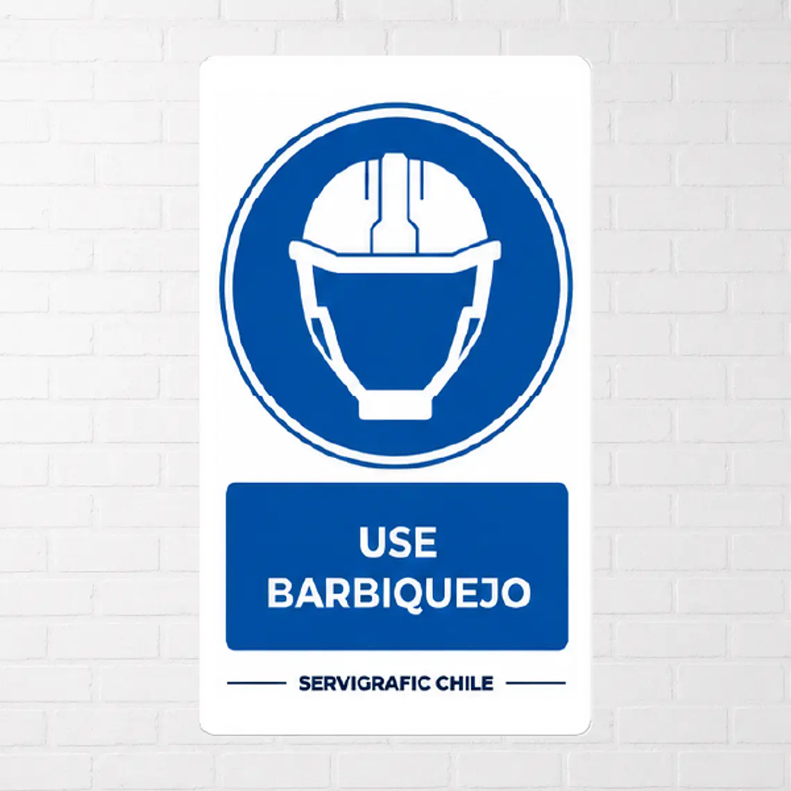 Señalética Uso Obligatorio de Barbiquejo 1