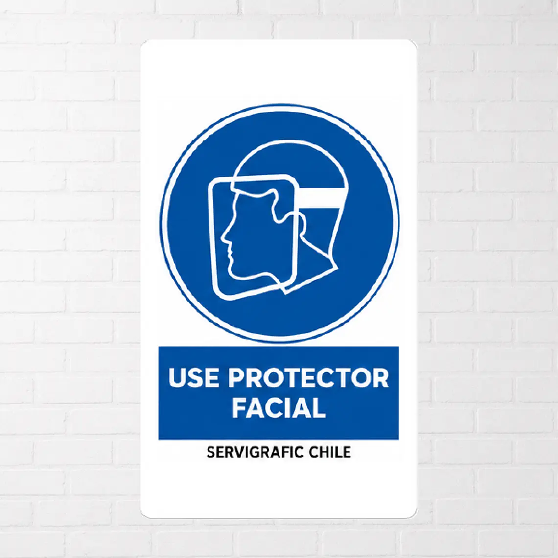 Señalética Uso Obligatorio de Protección Facial 1