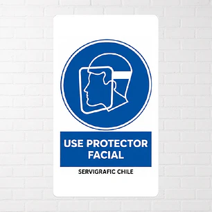 Señalética Uso Obligatorio de Protección Facial