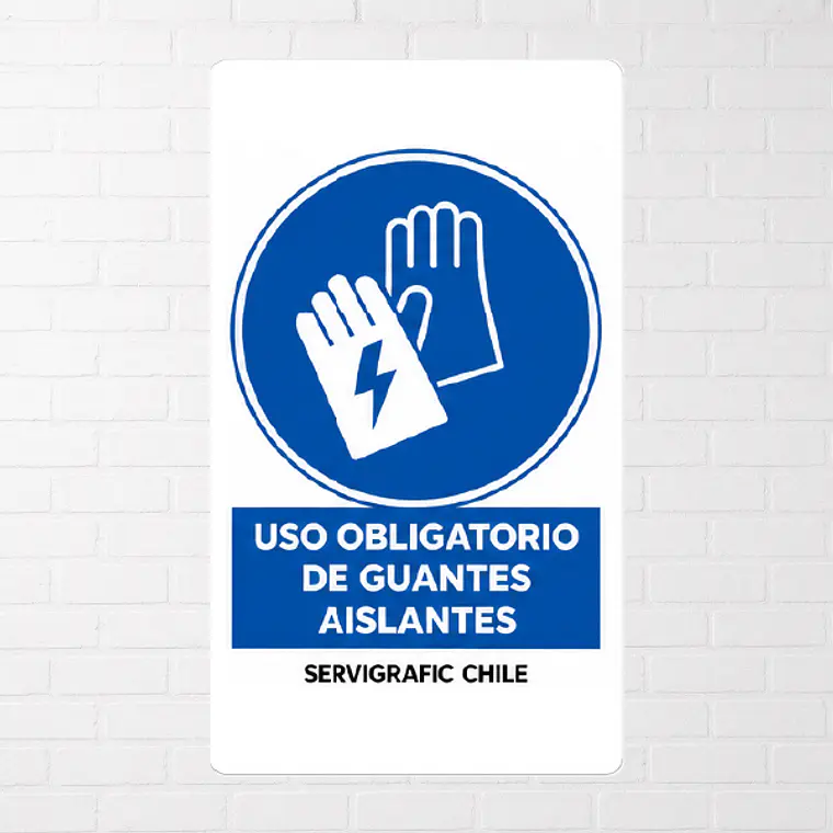 Señalética Uso Obligatorio de Guantes de Seguridad 1