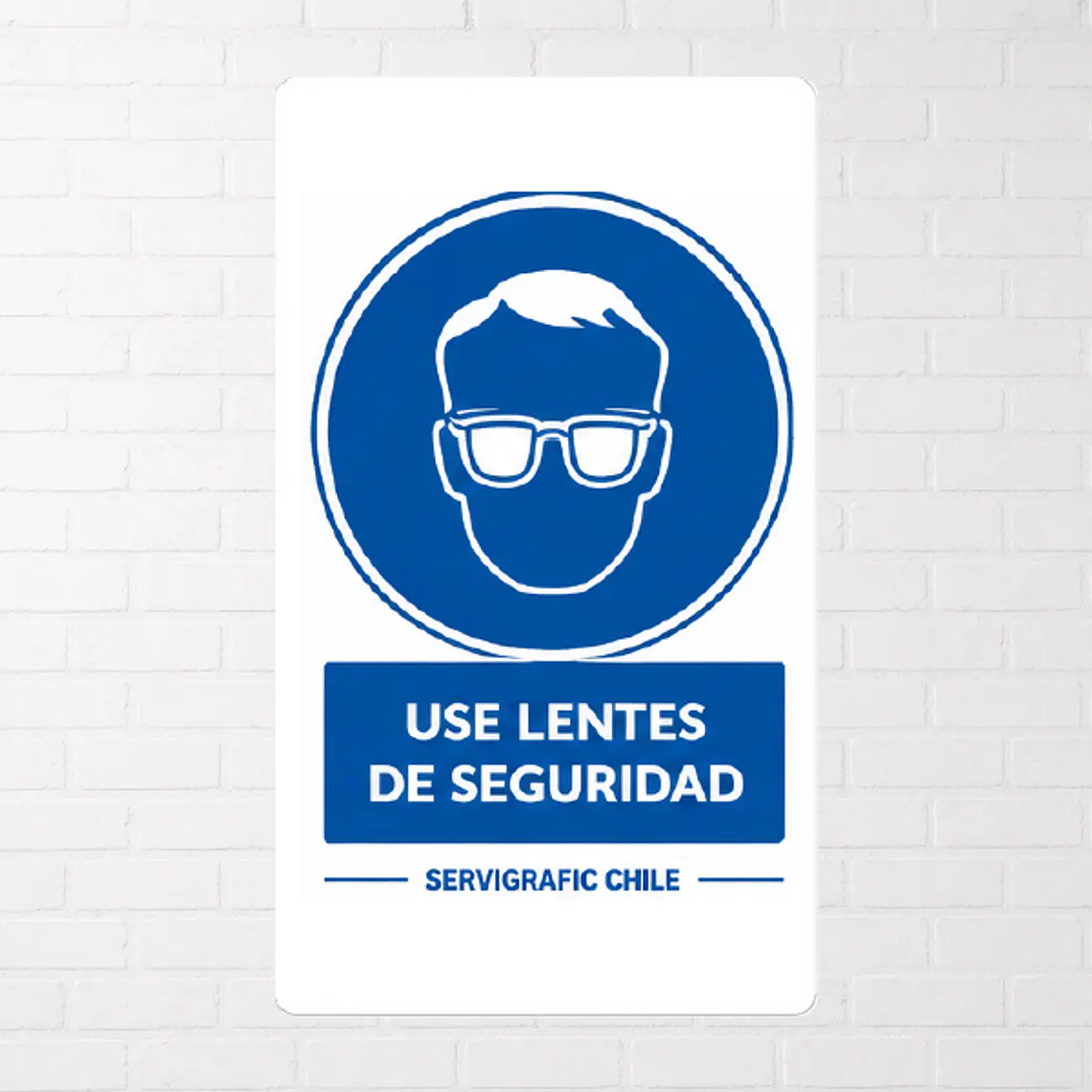 Señalética Uso Obligatorio de Lentes de Seguridad 1