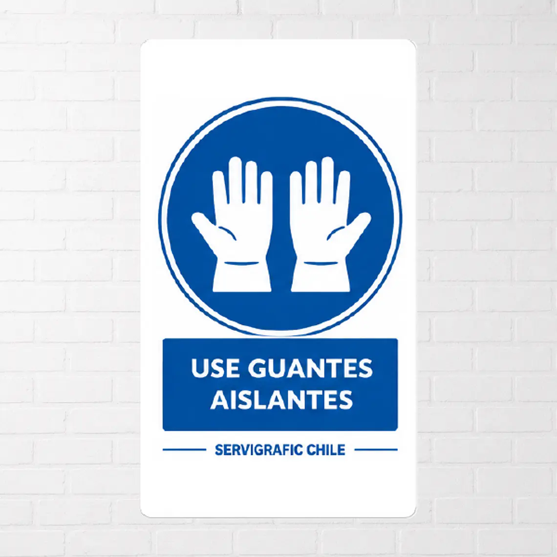 Señalética Uso Obligatorio de Guantes Aislantes (Modelo A) 1