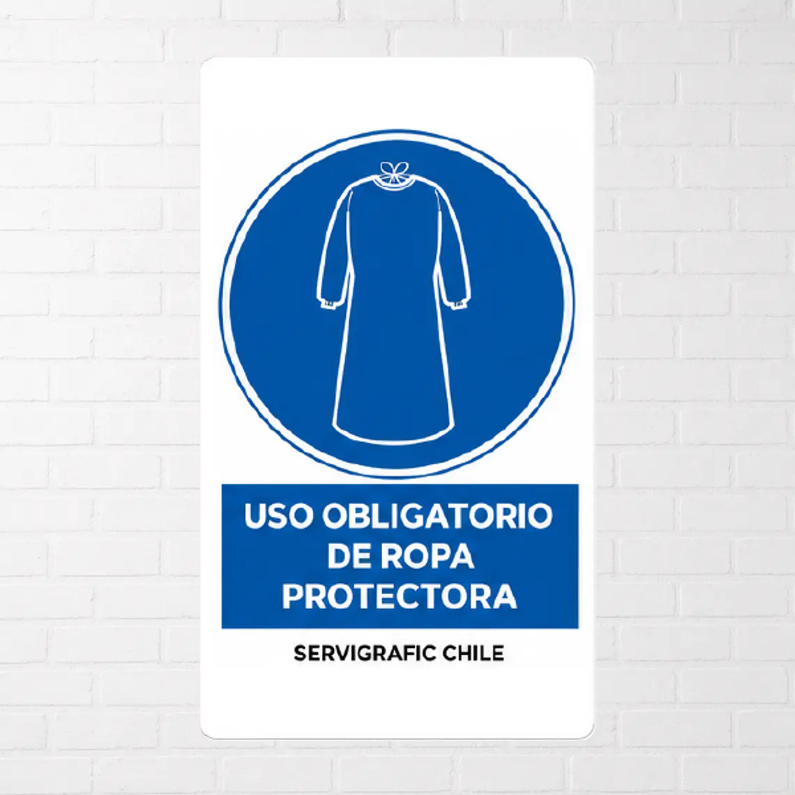 Señalética Uso Obligatorio de Ropa Protectora (Modelo B) 1