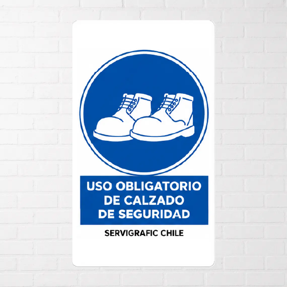 Señalética Uso Obligatorio de Calzado de Seguridad (Modelo B) 1