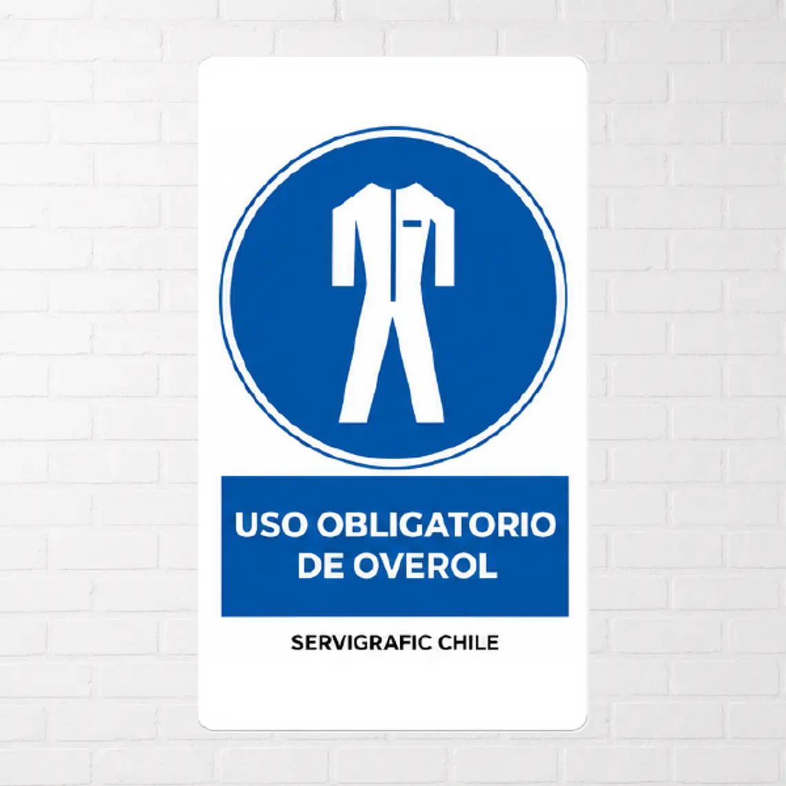 Señalética Uso Obligatorio de Overol 1