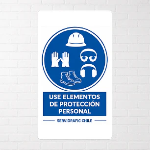 Señalética Uso Obligatorio de Ropa Protectora (Modelo A)