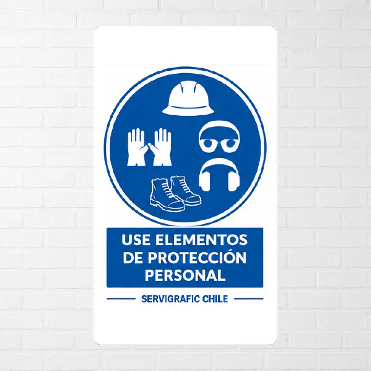 Señalética Uso Obligatorio de Ropa Protectora (Modelo A) 1