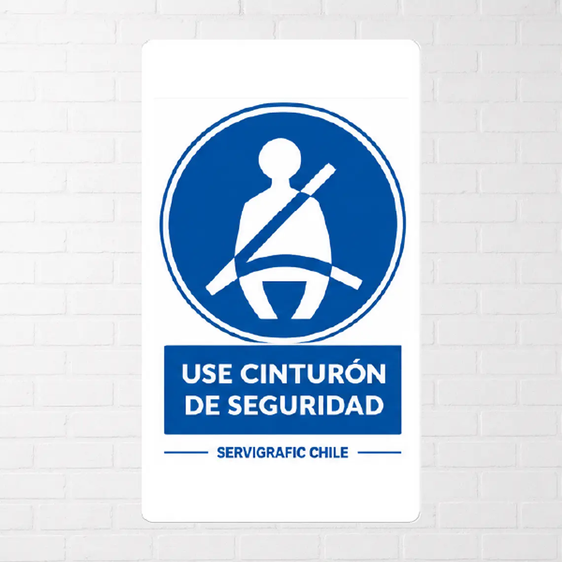 Señalética Uso Obligatorio de Cinturón de Seguridad 1
