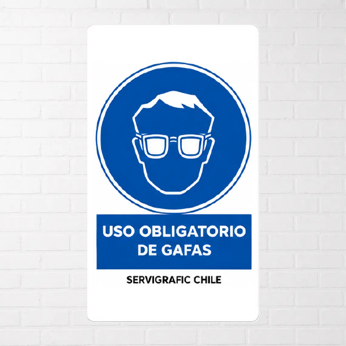 Señalética Uso Obligatorio de Gafas de Seguridad 1