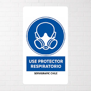 Señalética Uso Obligatorio de Protector Respiratorio