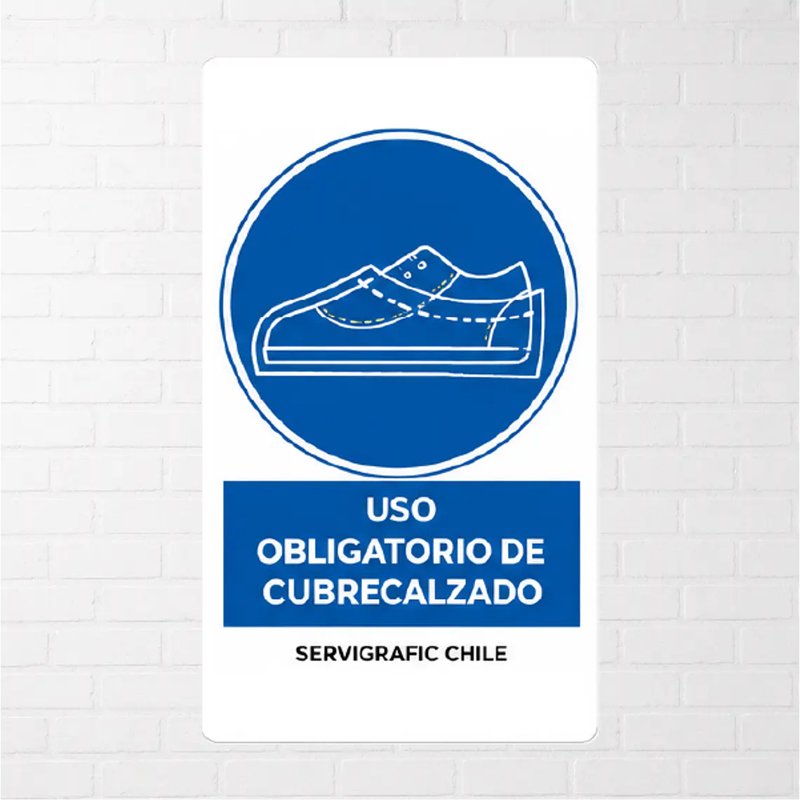 Señalética Uso Obligatorio de Cubrecalzado 1