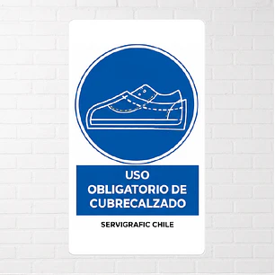 Señalética Uso Obligatorio de Cubrecalzado