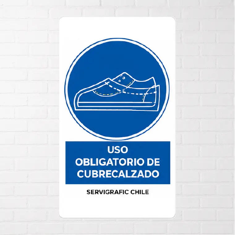 Señalética Uso Obligatorio de Cubrecalzado 1