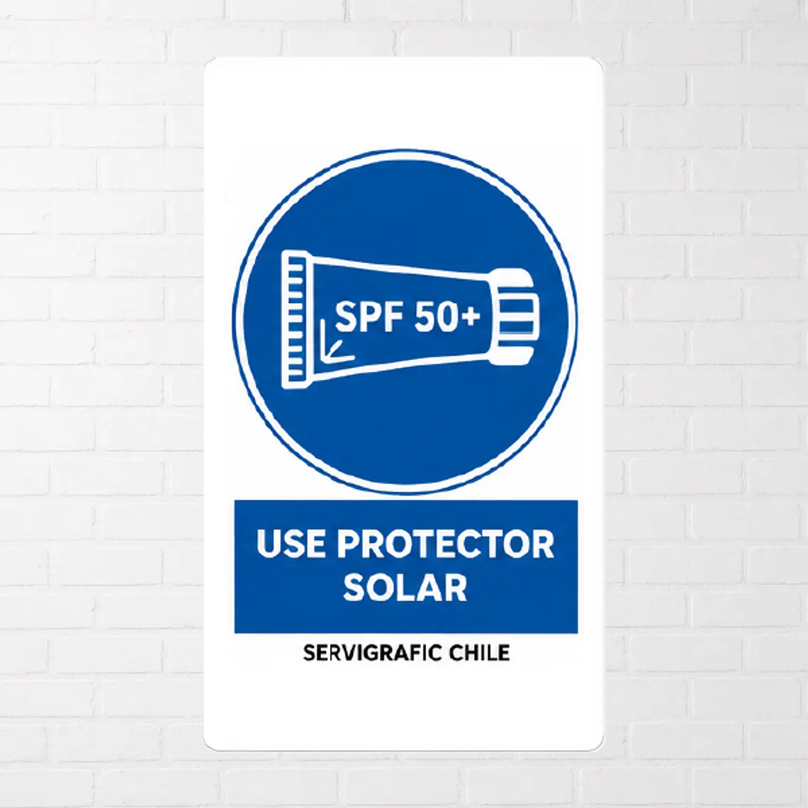 Señalética Uso Obligatorio de Protector Solar 1