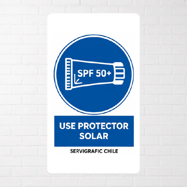 Señalética Uso Obligatorio de Protector Solar 1