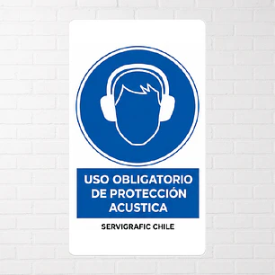 Señalética Uso Obligatorio de Protección Acústica