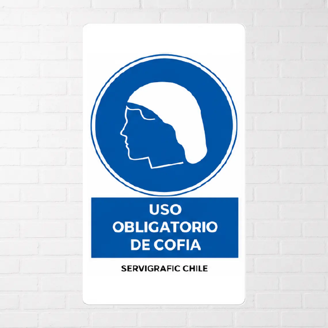 Señalética Uso Obligatorio de Cofia 1