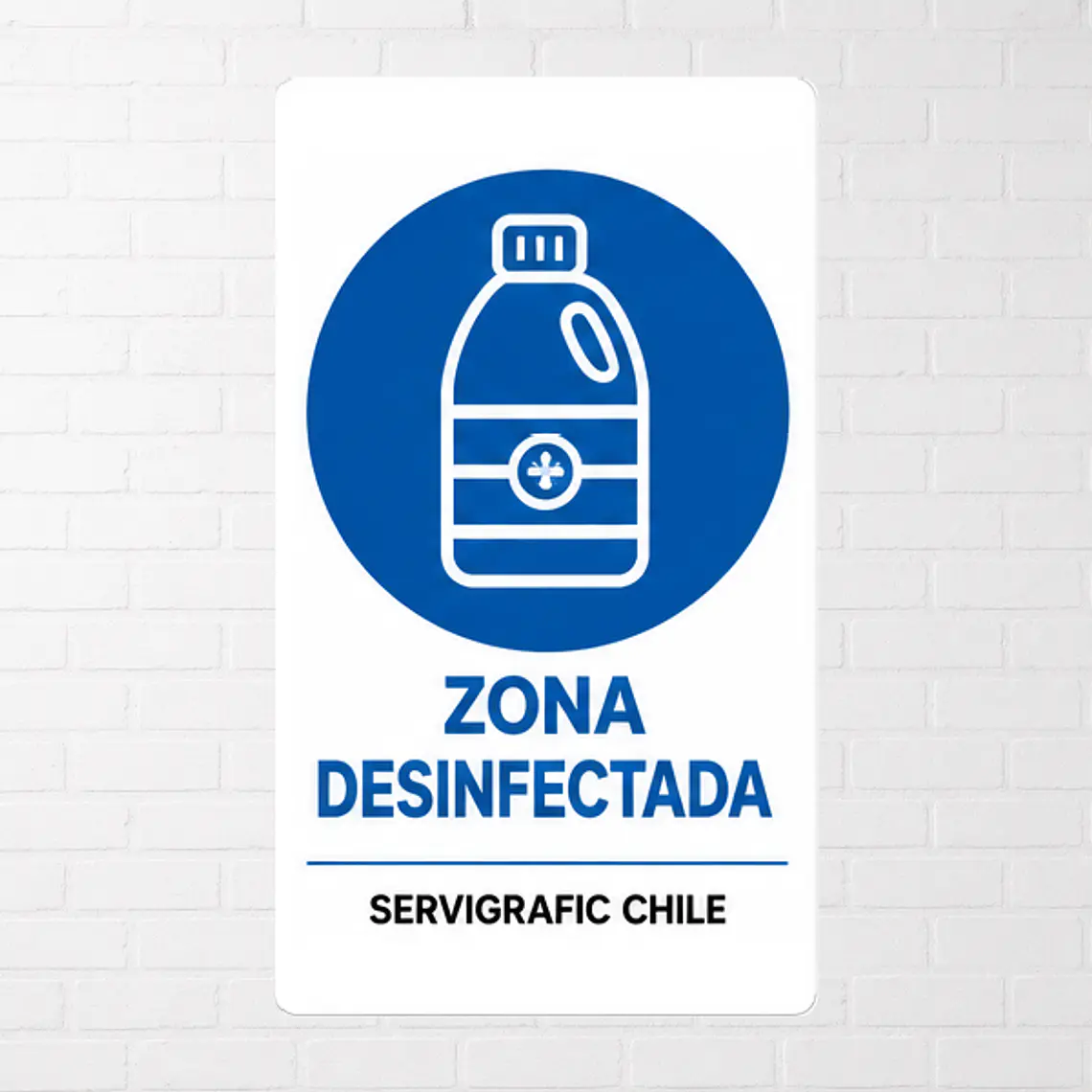 Señalética Zona Desinfectada 1