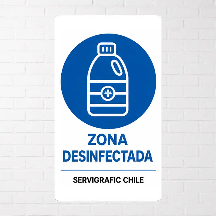 Señalética Zona Desinfectada 1